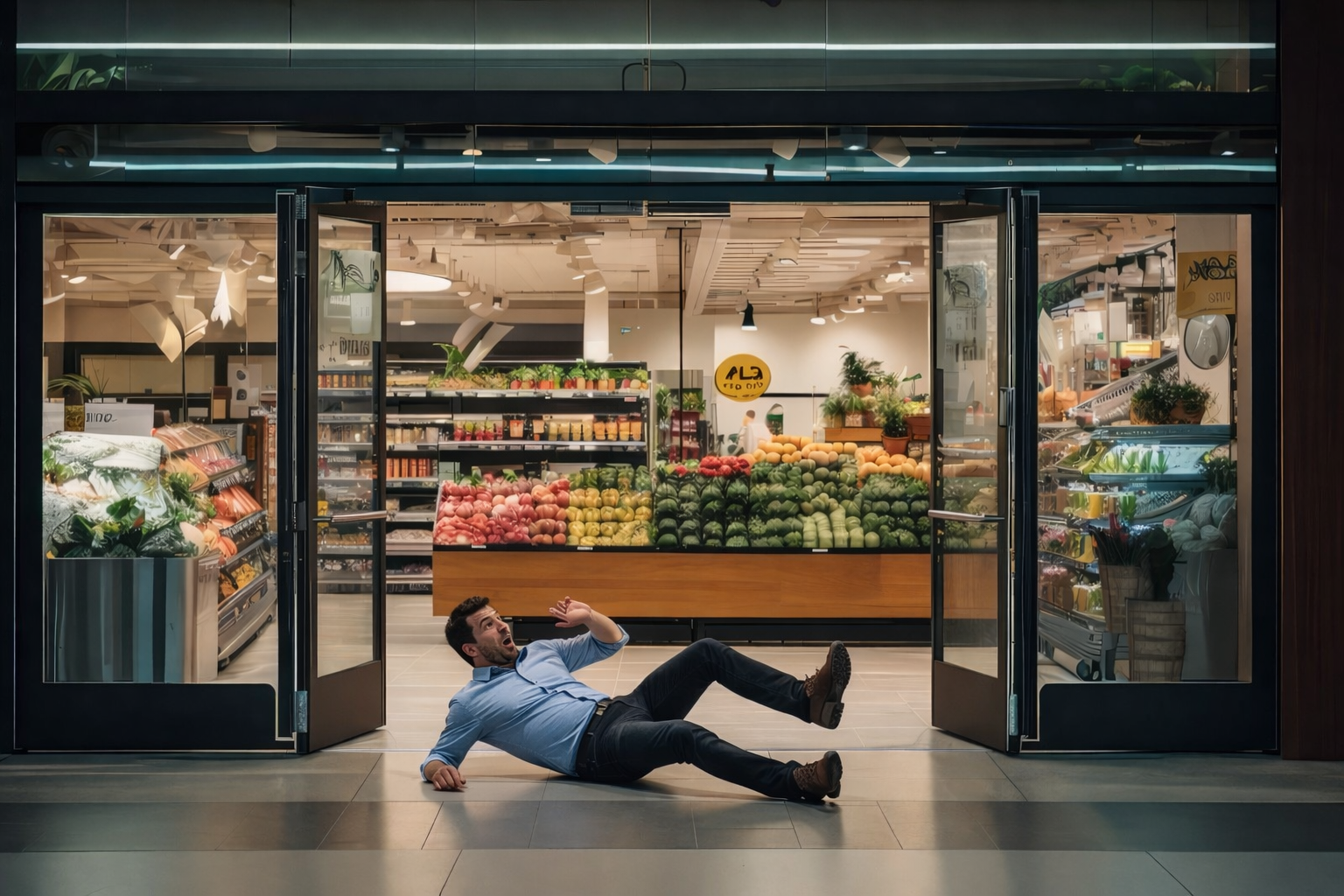 Store entrance camera view